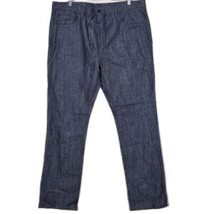 Crooks and Castles Jeans Mens 38 x 34 Gray Cotton Rigid Denim Grunge Y2K Hip Hop